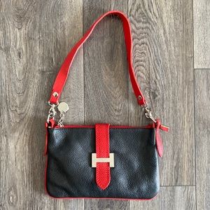 Black & Red Shoulder or Crossbody Purse